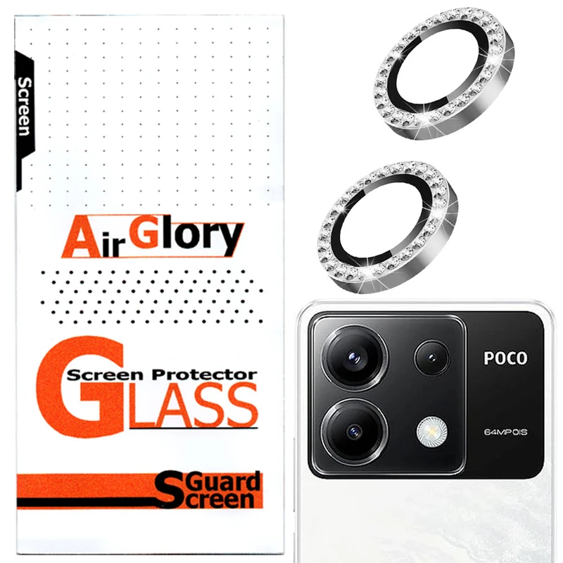 محافظ لنز دوربین ایرگلوری مدل نگین مناسب برای گوشی موبایل شیائومی Poco X6