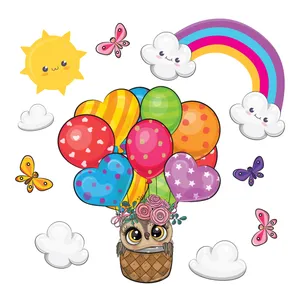 استیکر دیواری کودک تُکتم مدل بالن کد 13 مجموعه 10 عددی