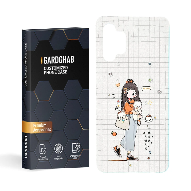 کاور گارد قاب مدل دخترانه مناسب برای گوشی موبایل سامسونگ galaxy a32 4g