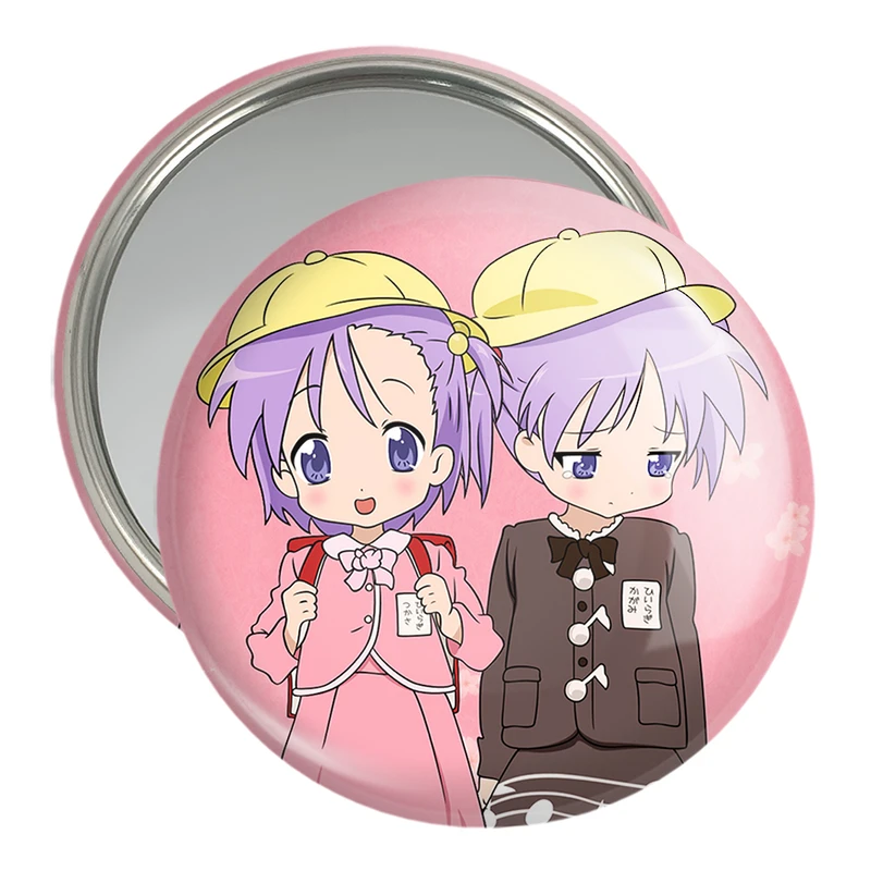 آینه جیبی خندالو مدل کاگامی و تسوکاسا انیمه Lucky Star  کد 23590