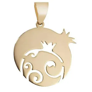 آویز گردنبند طلا 18 عیار زنانه قیراط طرح انار کد GH4550