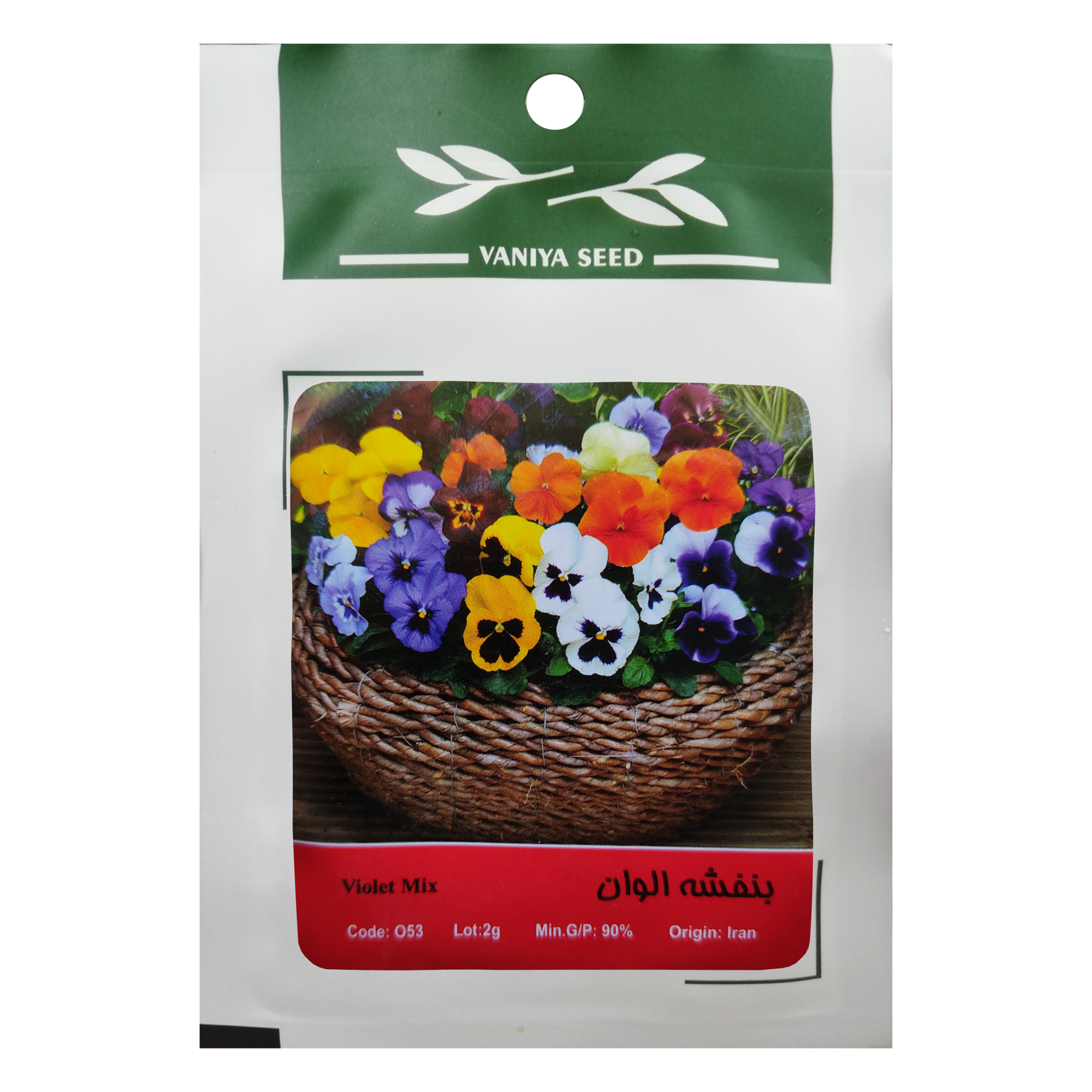 بذر گل بنفشه الوان وانیا سید مدل O53