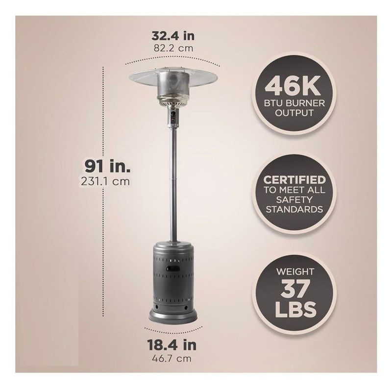 بخاری گازی زمینی مدل 46000BTU