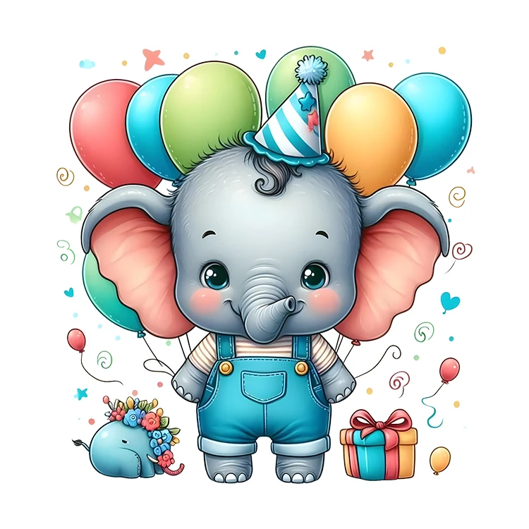 استیکر پارچه و لباس پاد آفرین مدل کارتونی کیوت فانتزی بامزه کد S3952