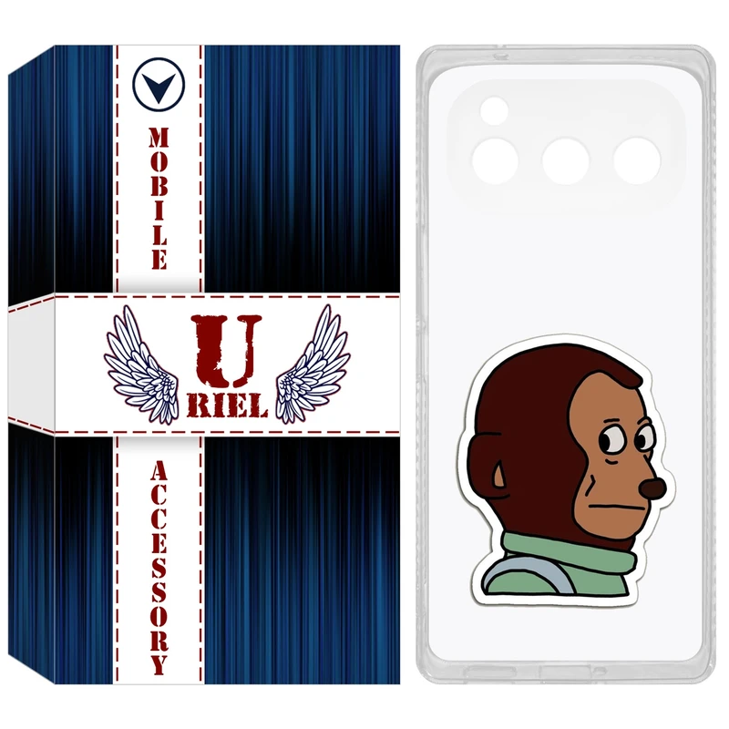 کاور یوریل مدل Clear کد 88 طرح میمون مناسب برای گوشی موبایل داریا Bond