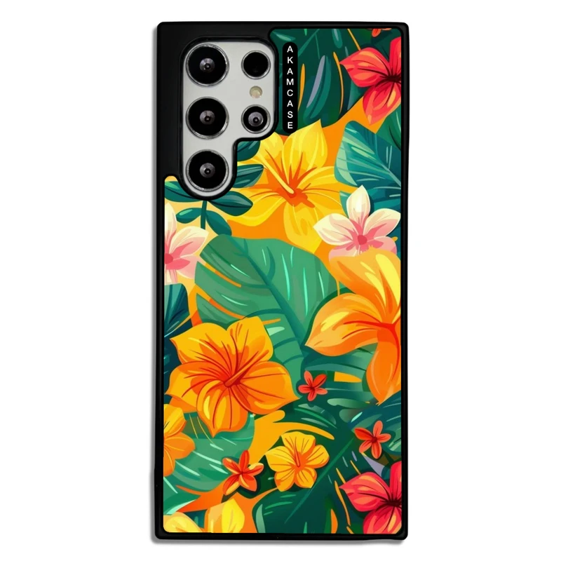 کاور آکام مدل AMC-WSGS22U-FLOWERS-28 مناسب برای گوشی موبایل سامسونگ Galaxy S22 Ultra