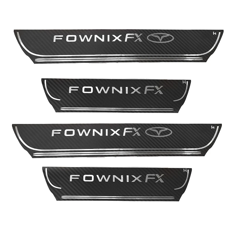 برچسب رکاب خودرو کالانیکس مدل REK-FX-10306 مناسب برای فونیکس FX مجموعه 4 عددی