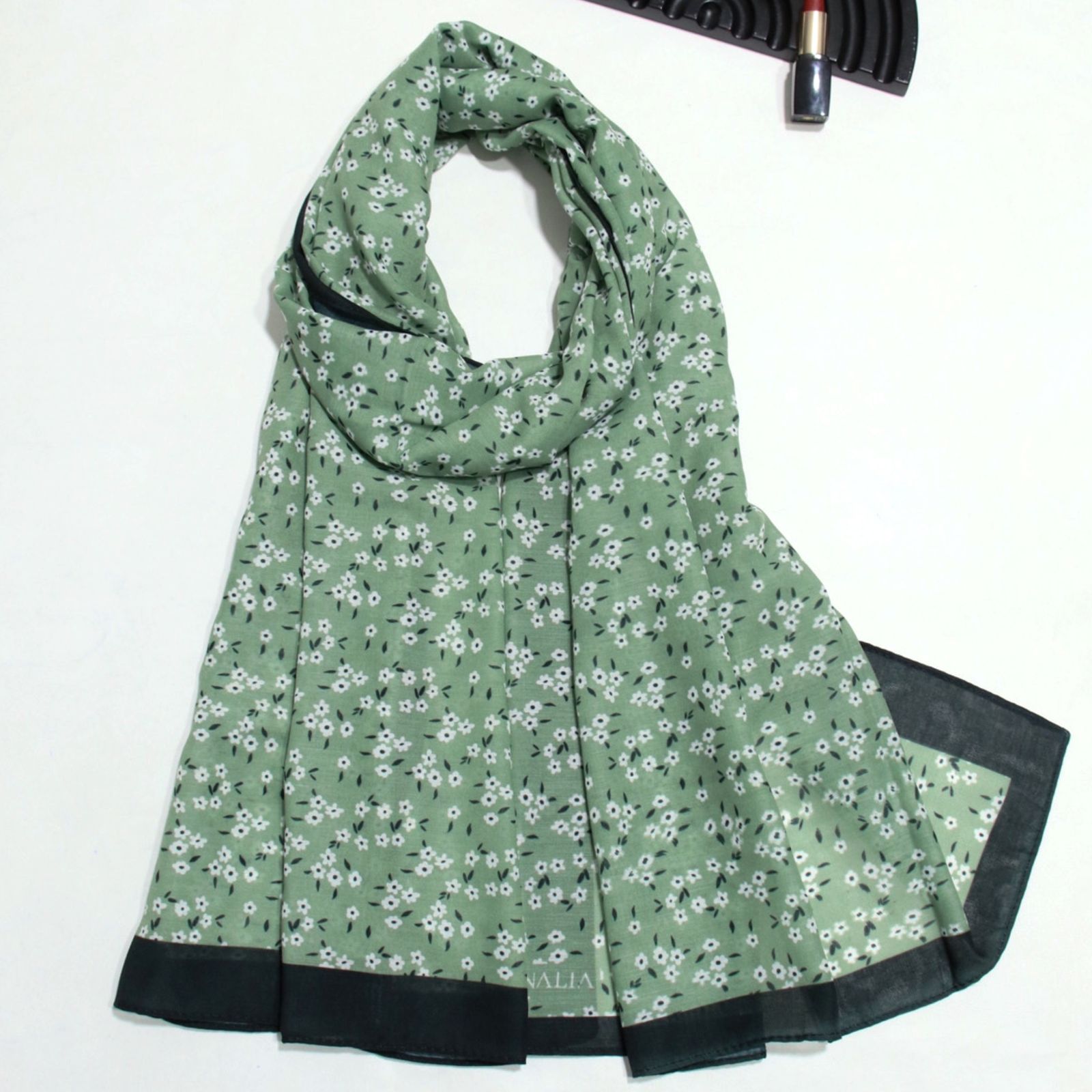 شال زنانه مدل خنک تابستانه طرح گل کد 7062 -  - 14