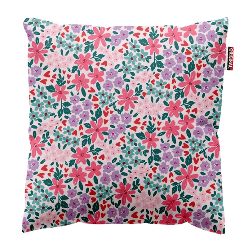 کوسن پاد آفرین طرح گل کد 3307 سایز 30*30 سانتی متر