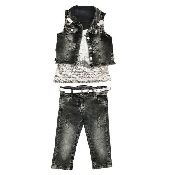 ست 3 تکه لباس دخترانه مدل miniera 6059