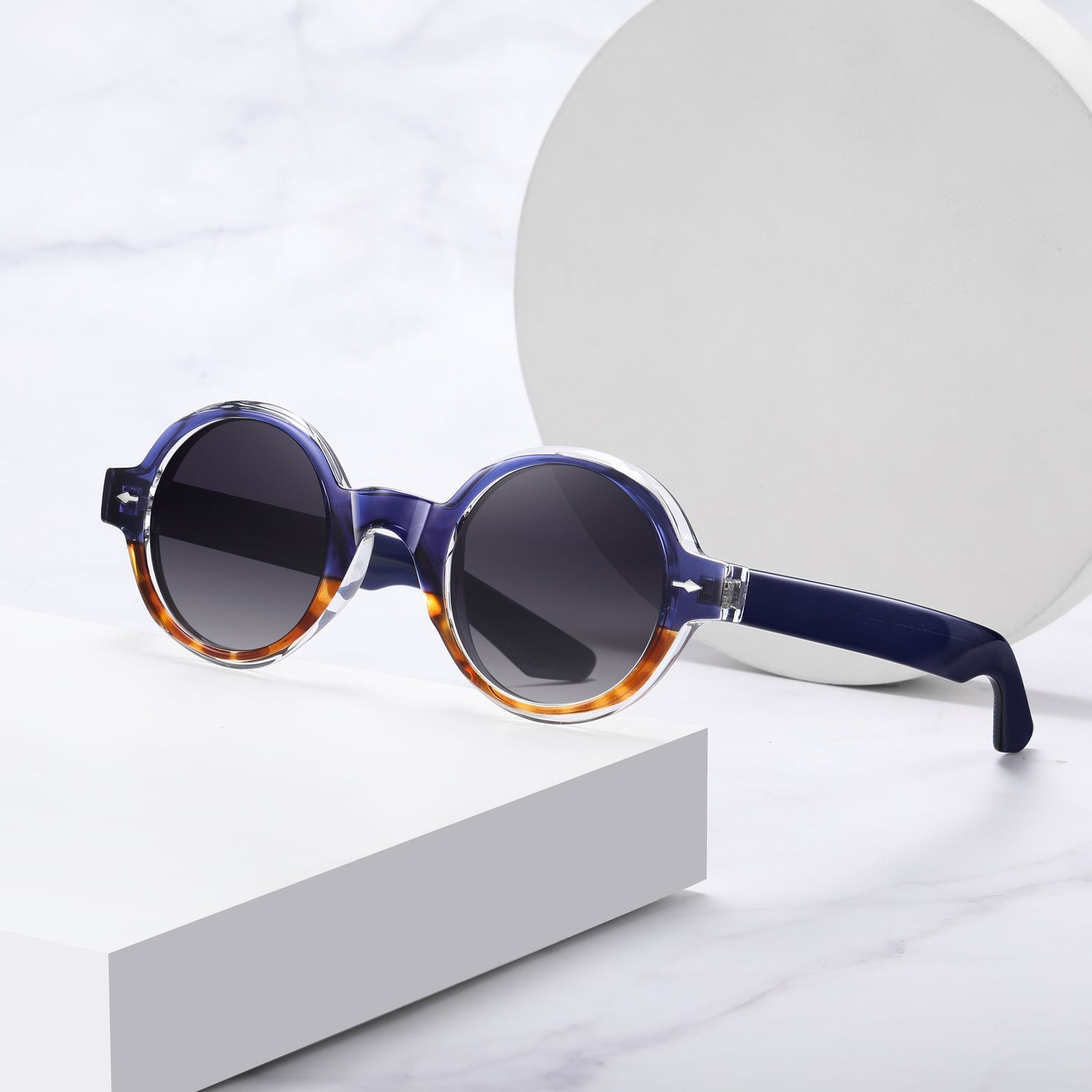 عینک آفتابی گرد پلاریزه آلبرت وگ مدل S31108C4 Acetate Avantgarde Visionary -  - 5