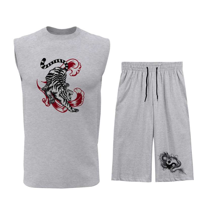 ست تاپ و شلوارک مردانه مدل T173G