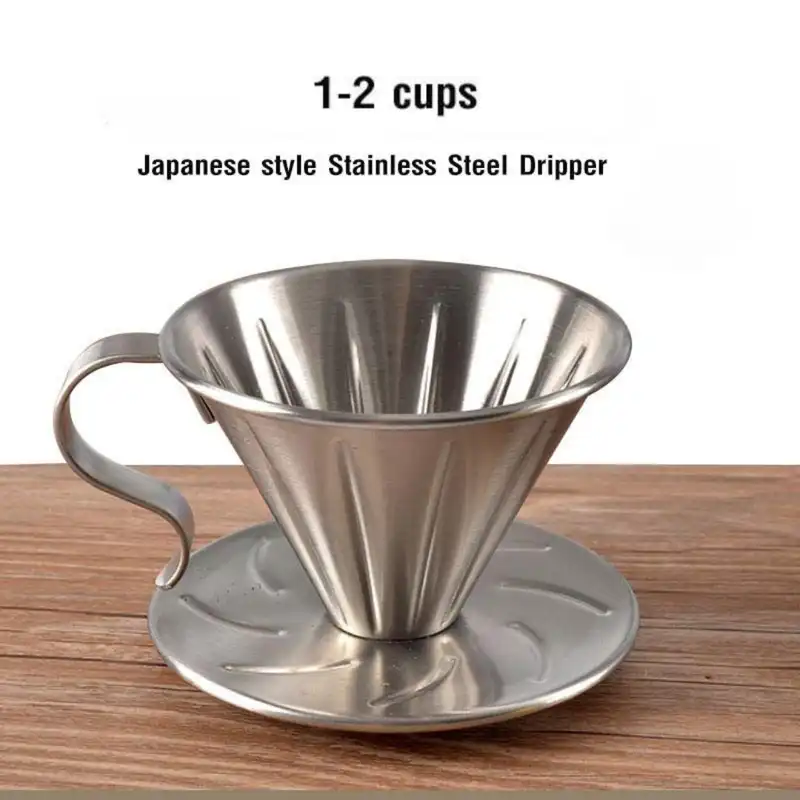 دریپر قهوه مدل V60 steel کد portable