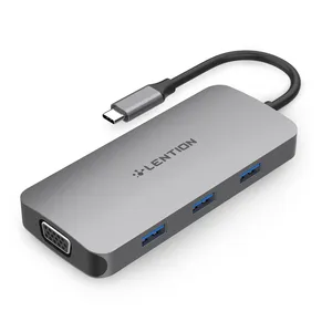 هاب 8 پورت USB-C لنشن مدل CE55