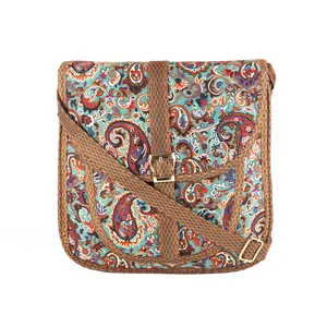 کیف رودوشی طرح ترمه هفت رنگ مدل یاس