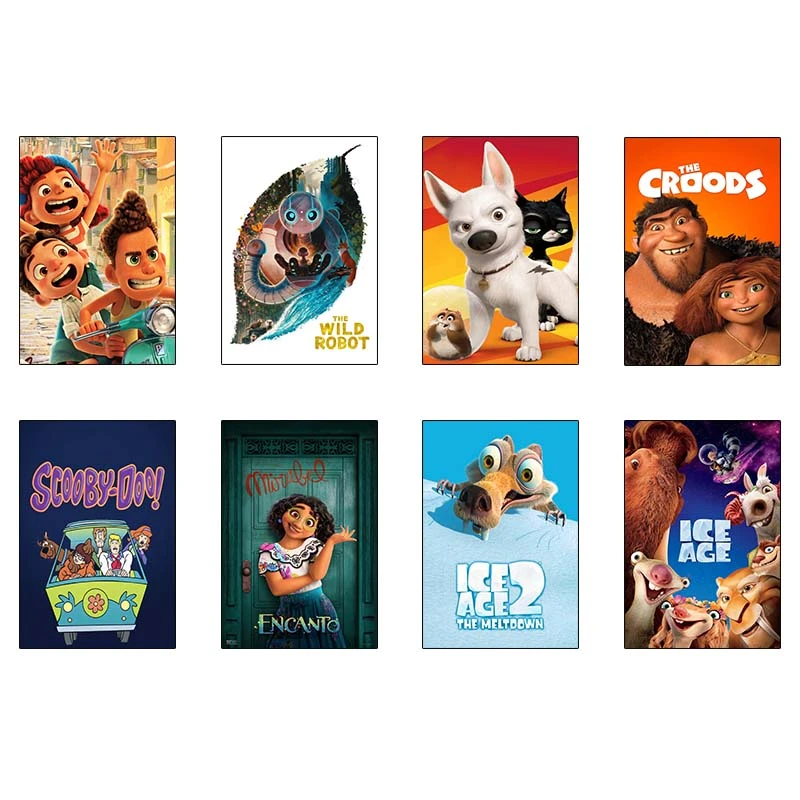 پوستر کارنيکا طرح انیمیشن Animation کد 86021 مجموعه 8 عددی