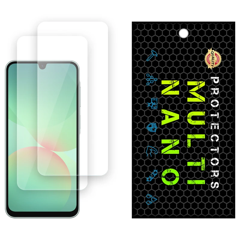 محافظ صفحه نمایش شفاف مولتی نانو مدل X-S2N مناسب برای گوشی موبایل سامسونگ Galaxy A26 بسته دو عددی