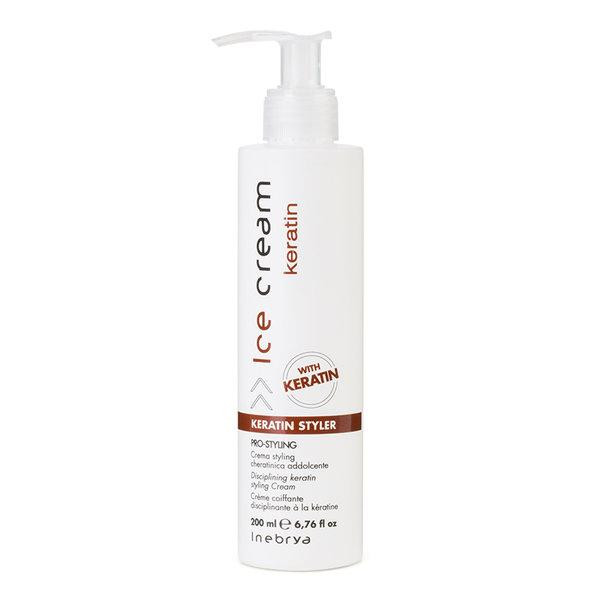 کرم مو آیس کریم مدل keratin styler حجم 200 میلی لیتر