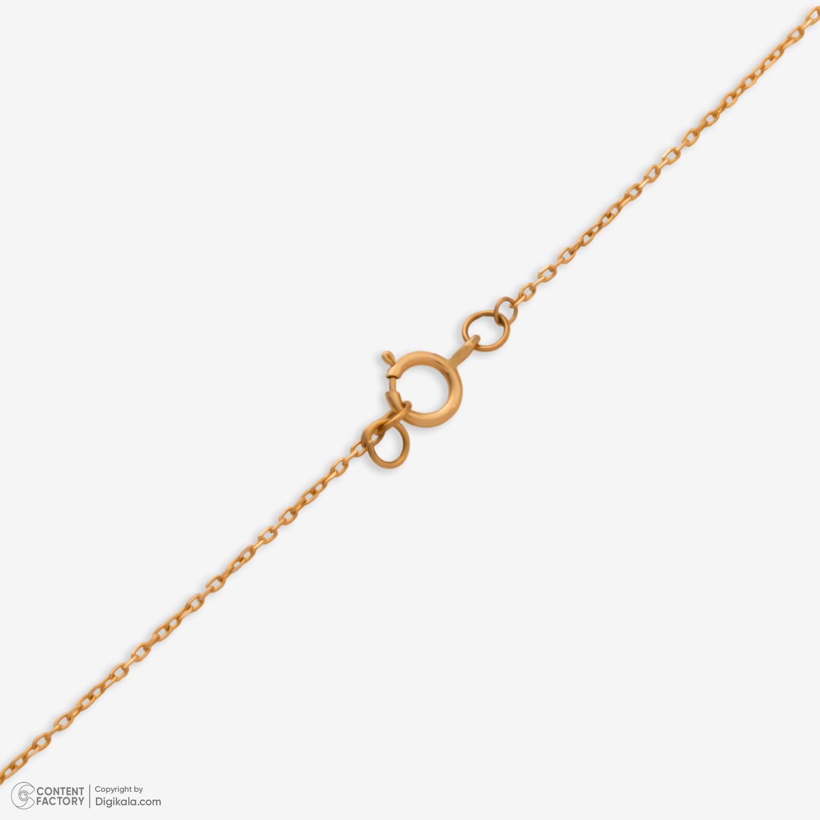 گردنبند طلا 18 عیار زنانه با طرح حلقه‌ای (فلامینگو) گلدم مدل pe144020 -  - 5