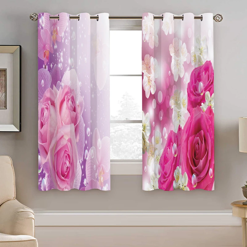 پرده نیروانا طرح گل مدل مخمل کد 8058 سایز 140×200 سانتی متر