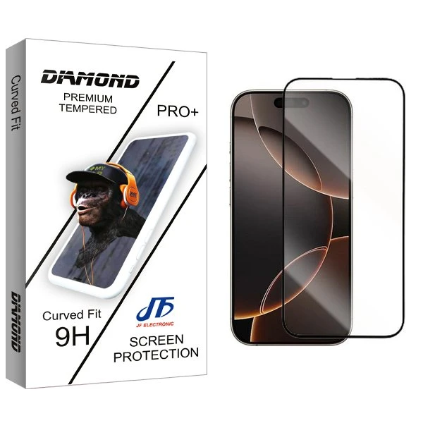 محافظ صفحه نمایش شیشه ای جی اف مدل Diamond2 مناسب برای گوشی موبایل اپل iPhone 16 Pro Max