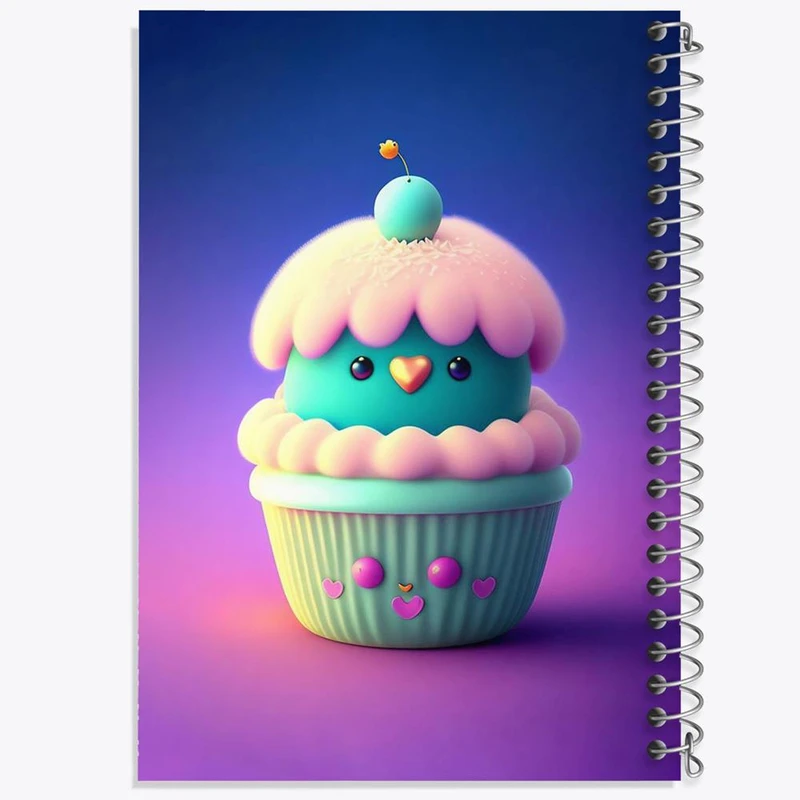 دفتر نقاشی 50 برگ خندالو مدل کاپ کیک کد 28836