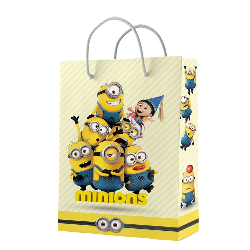 ساک دستی مدل مینیون ها کد 10485 بسته 12 عددی