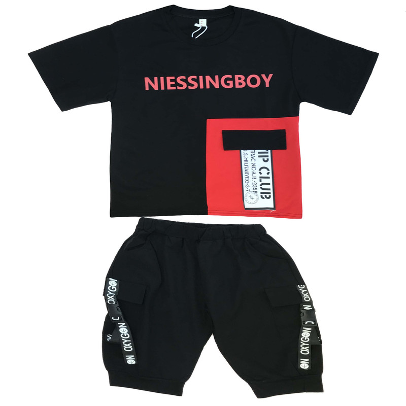 ست تی شرت و شلوارک پسرانه مدل 25