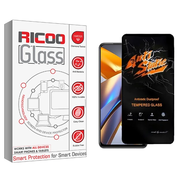 محافظ صفحه نمایش ریکو مدل RC Antistatic مناسب برای گوشی موبایل شیائومی Poco M5s