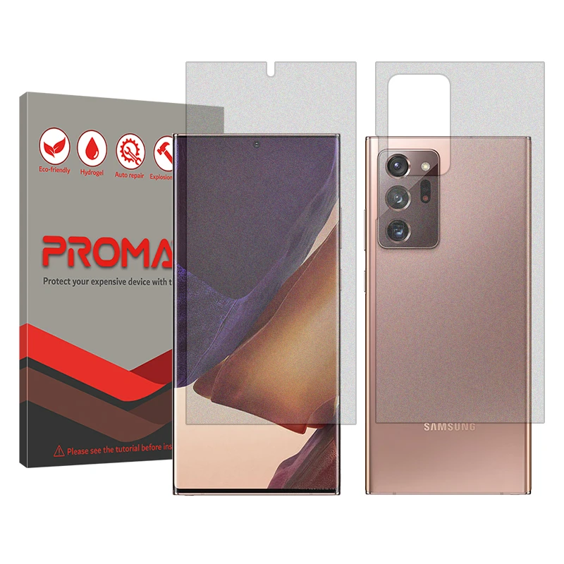 محافظ صفحه نمایش مات پرومیت مدل Resistant مناسب برای گوشی موبایل سامسونگ Galaxy Note20 Ultra به همراه محافظ پشت گوشی