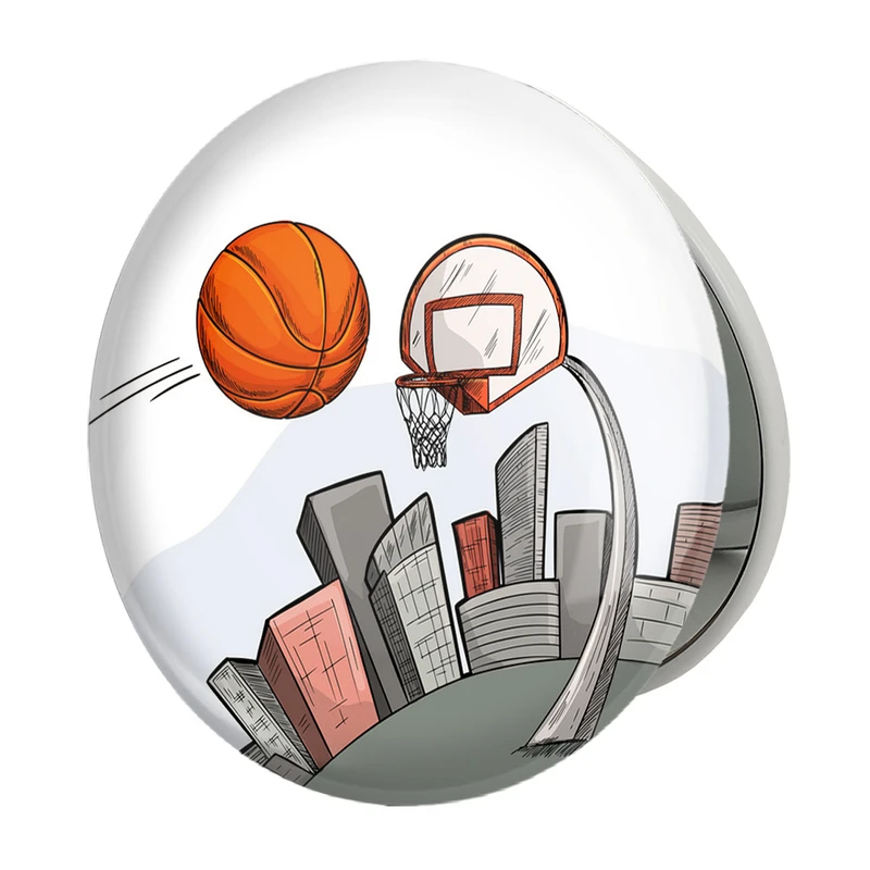 آینه جیبی خندالو طرح بسکتبال Basketball مدل تاشو کد 26447 