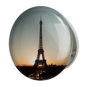 آینه جیبی خندالو طرح برج ایفل مدل تاشو کد 20753 