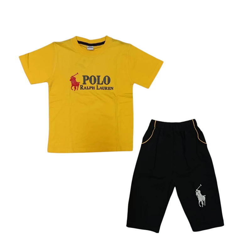 ست تی شرت و شلوارک پسرانه مدل ASH1211