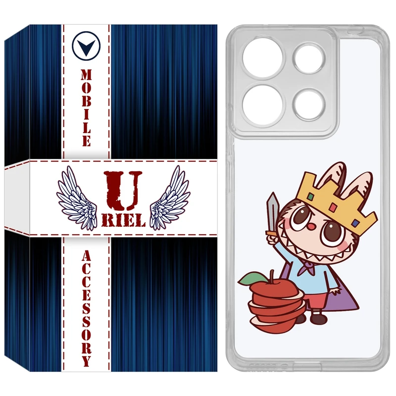 کاور یوریل مدل Clear کد 120 طرح لبوبو Labubu مناسب برای گوشی موبایل شیائومی Redmi Note 13 4G