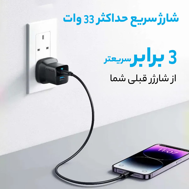 شارژر دیواری 33 وات انکر مدل A2331