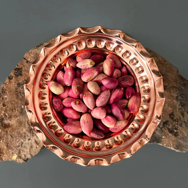 عکس شماره 4 : ست 4 تکه ظروف پذیرایی مسی و nbsp;مدل ارکیده کد zh345