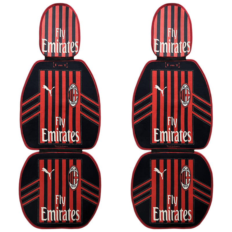 پشتی صندلی خودرو مدل Soccer کد AC Milan مجموعه دو عددی