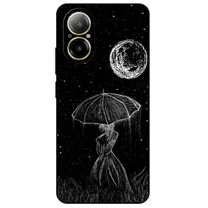 Megafone Girl and Moon 1369 Cover For Realme C67 4G