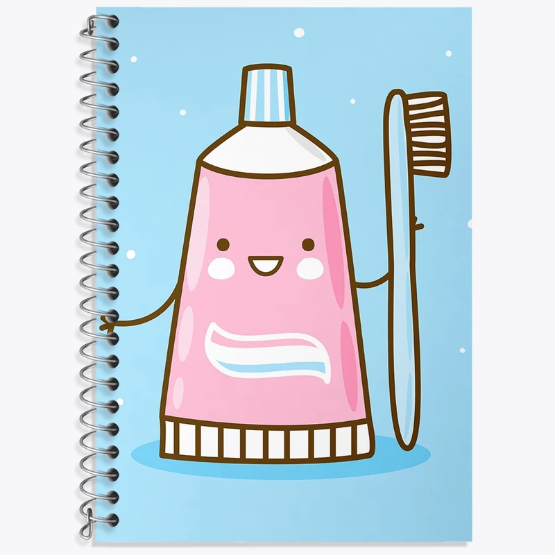 دفتر لغت 50 برگ خندالو طرح دندان و دندان پزشکی کودکانه کد 36723