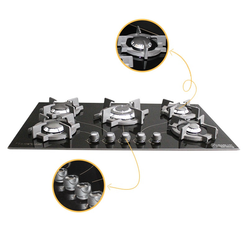 اجاق گاز صفحه ای آذرلوکس مدل G05ME-C18B