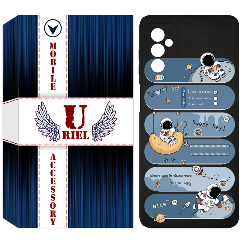 کاور یوریل مدل KSH کد 18 طرح فضانورد مناسب برای گوشی موبایل سامسونگ Galaxy M13 4G