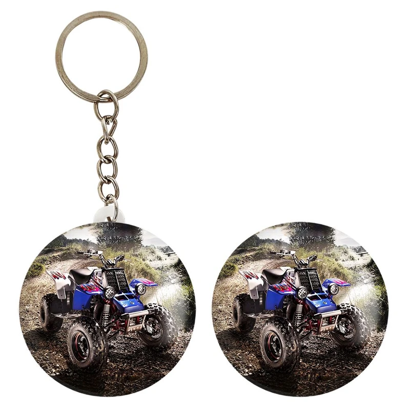 پیکسل خندالو مدل موتور چهار چرخ کد 27840 به همراه جاکلیدی