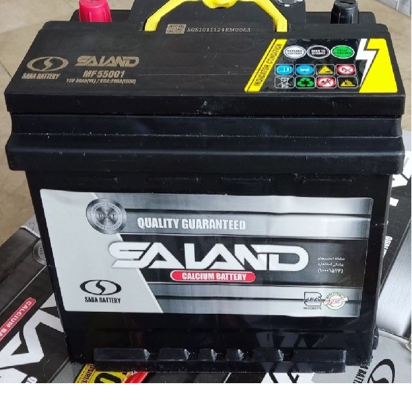 باتری 50 آمپر اتمی خودرو صبا باتری مدل VARIAN- SALAND