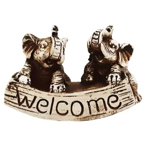 مجسمه مدل فیل دوقلو طرح welcome کد 031
