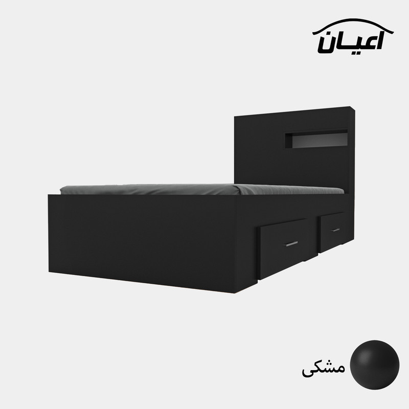 تخت خواب اعیان مدل FH618 یکنفره سایز 90x200 سانتی متر