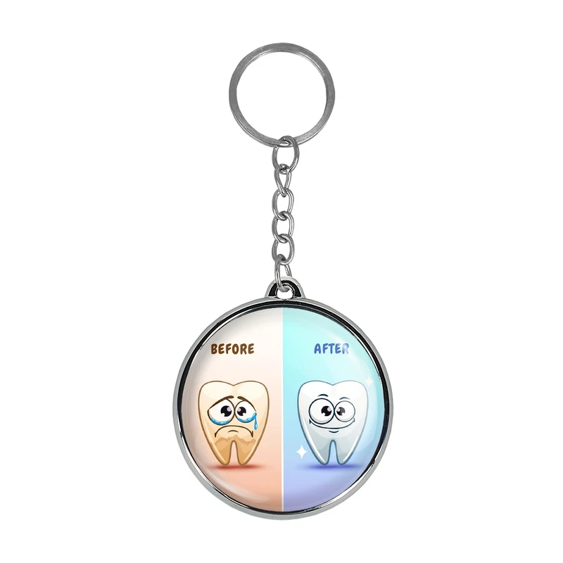 جاکلیدی خندالو طرح دندان و دندانپزشکی کودکانه مدل دوطرفه کد 2778427785