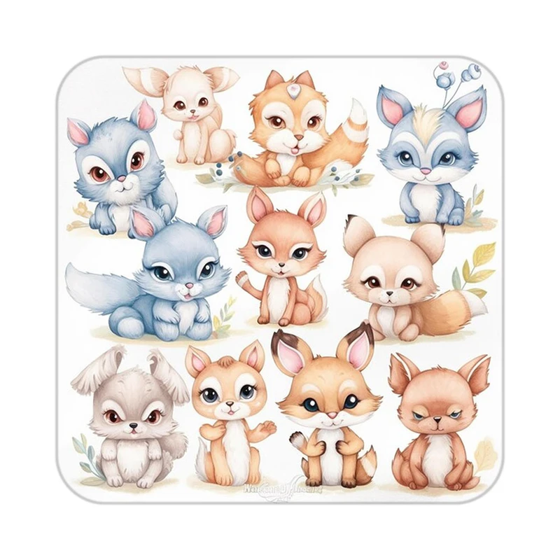 زیر لیوانی کاکتی طرح حیوانات کارتونی مدل mp28522