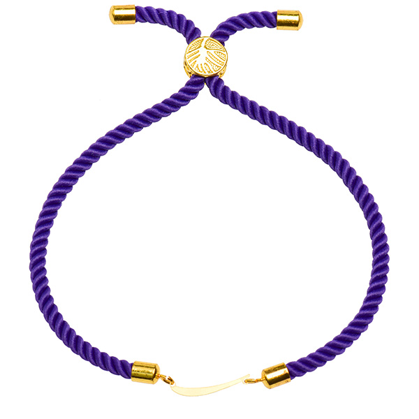 دستبند طلا 18 عیار زنانه کرابو طرح حرف ر مدل Kr2531