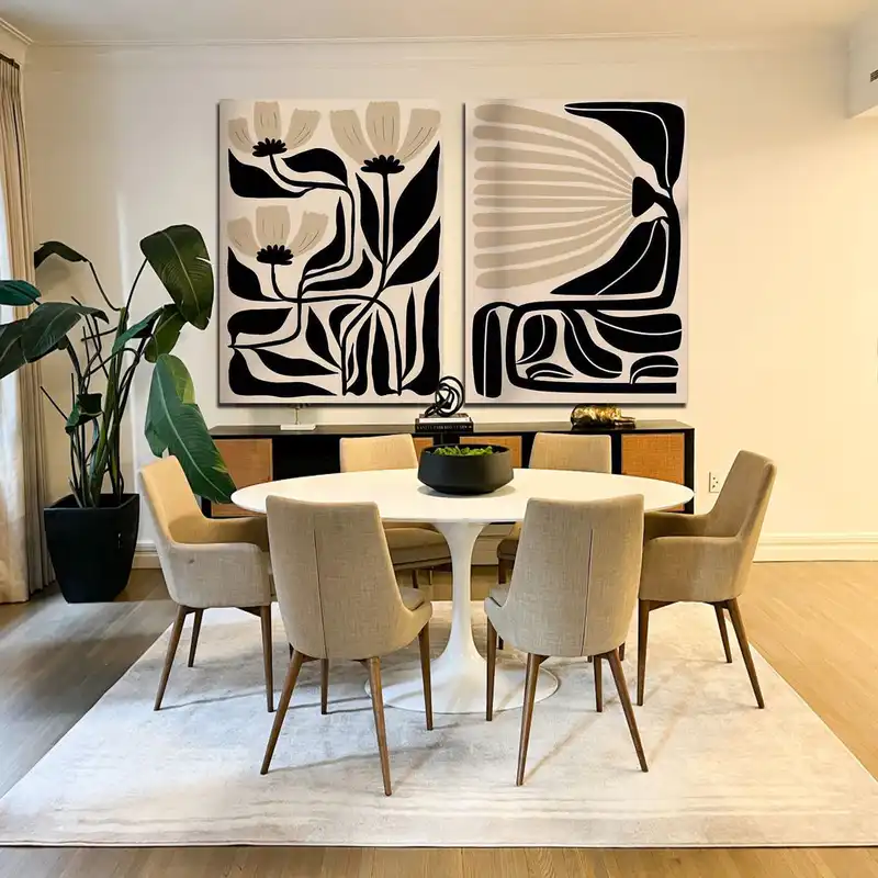 تابلو نقاشی مدل مینیمال مجموعه 2 عددی