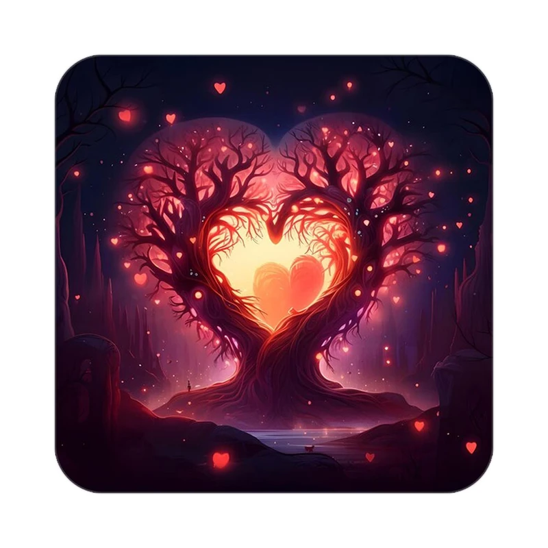 زیر لیوانی کاکتی مدل عاشقانه کد mp11019